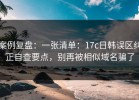 案例复盘：一张清单：17c日韩误区纠正自查要点，别再被相似域名骗了
